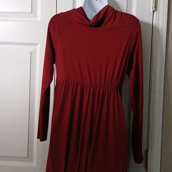 Mother Bee long sleeve maternity super soft cowl neck maxi dress Sz M NWOT - Picture 7 of 8